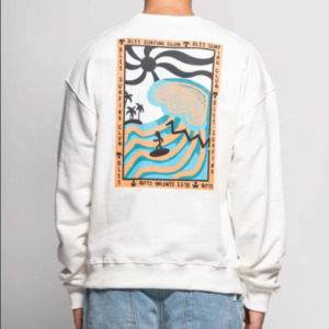 SURF PRINT SWEATSHIRT サーフプリント クルーネックスウェット